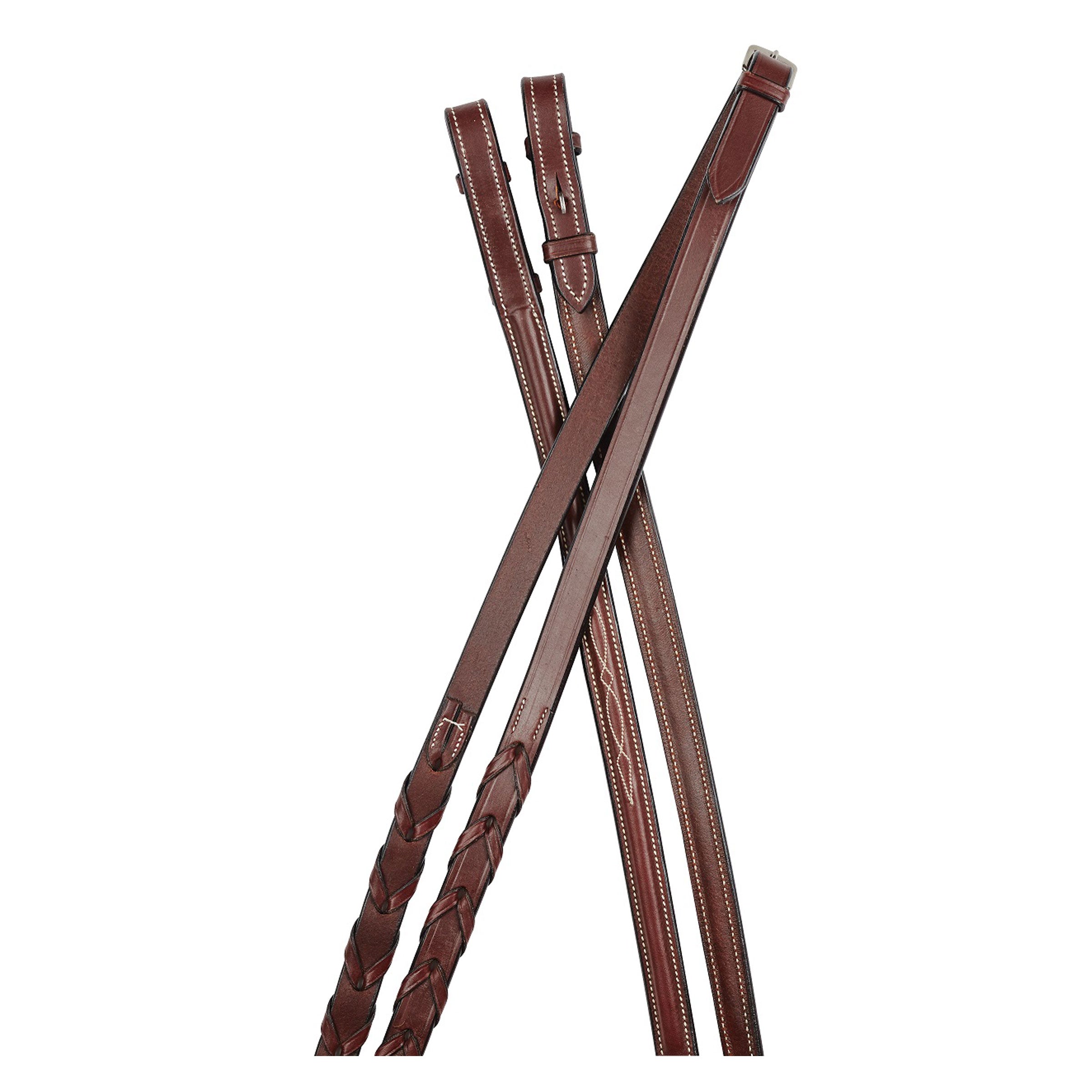image_main - Brown - Collegiate Raised Fancy Stitched Laced Reins II - .jpg