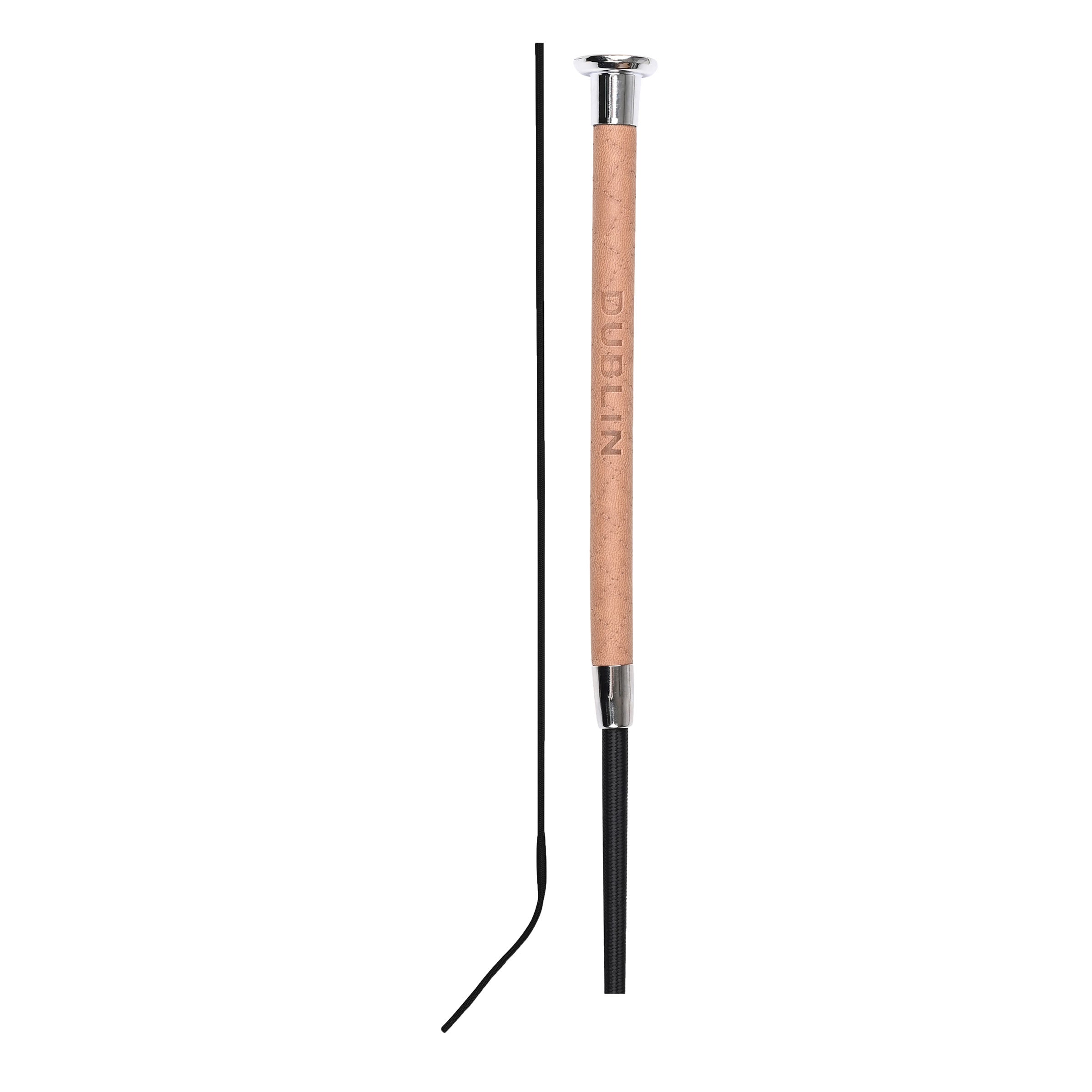 image_main - Brown - Dublin Fancy Stitch Leather Dressage Whip - .jpg