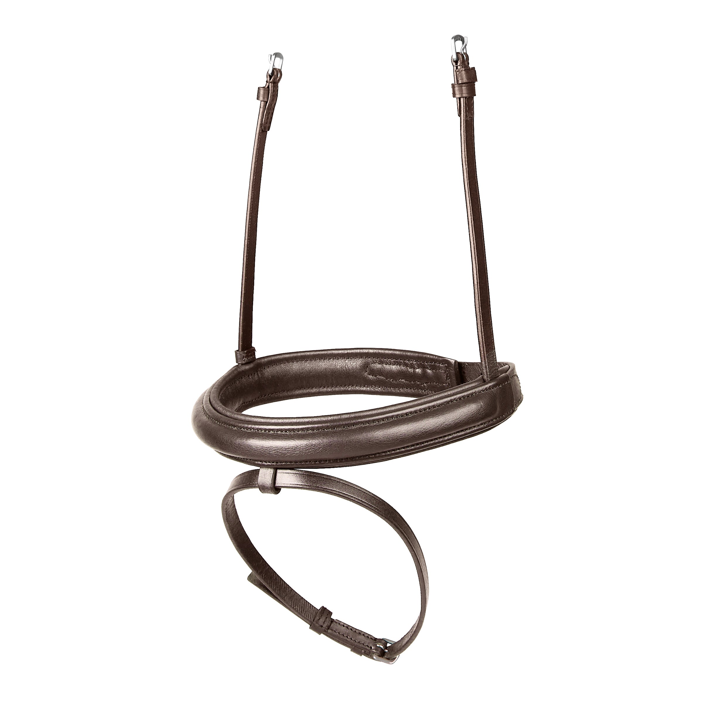 image_main - Brown - Dublin Padded Mono Crown Flash Noseband - .jpg