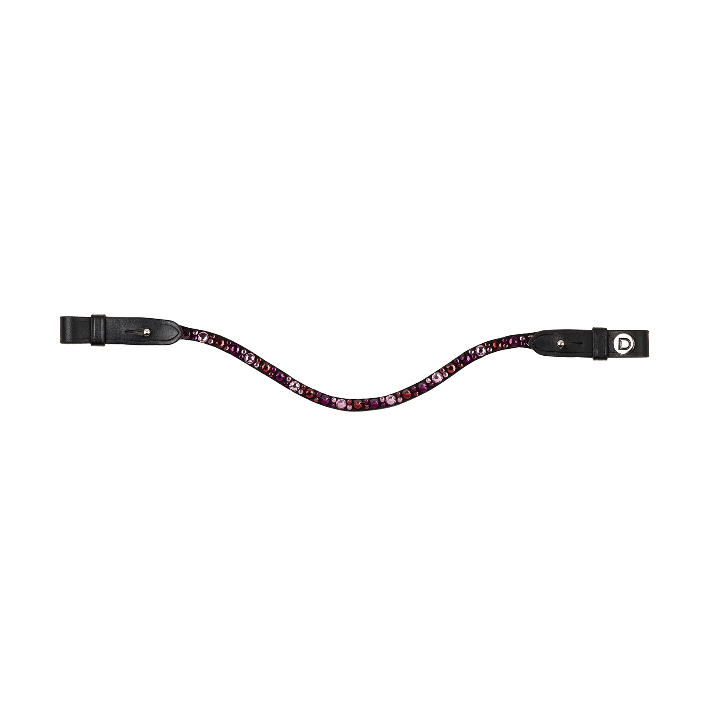 image_main - Burgundy/Black - Dublin Ombre Diamante Browband - .jpg