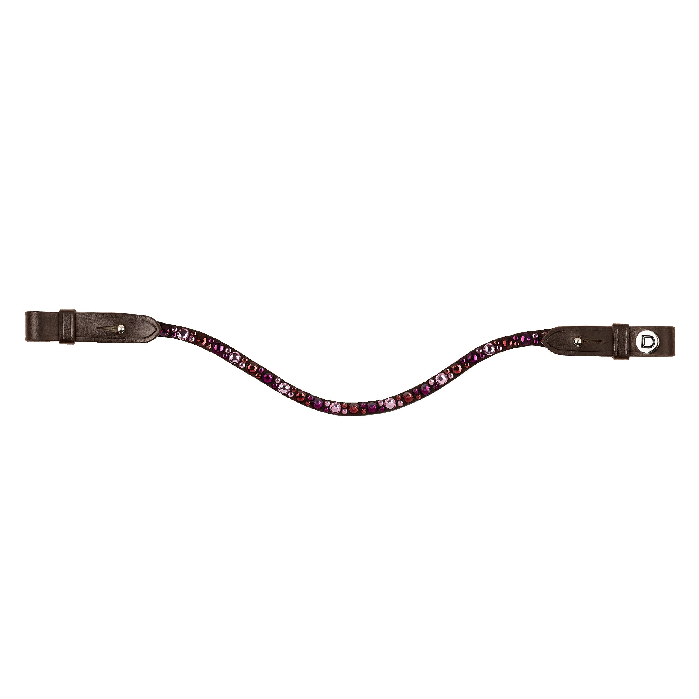 image_main - Burgundy/Brown - Dublin Ombre Diamante Browband - .jpg