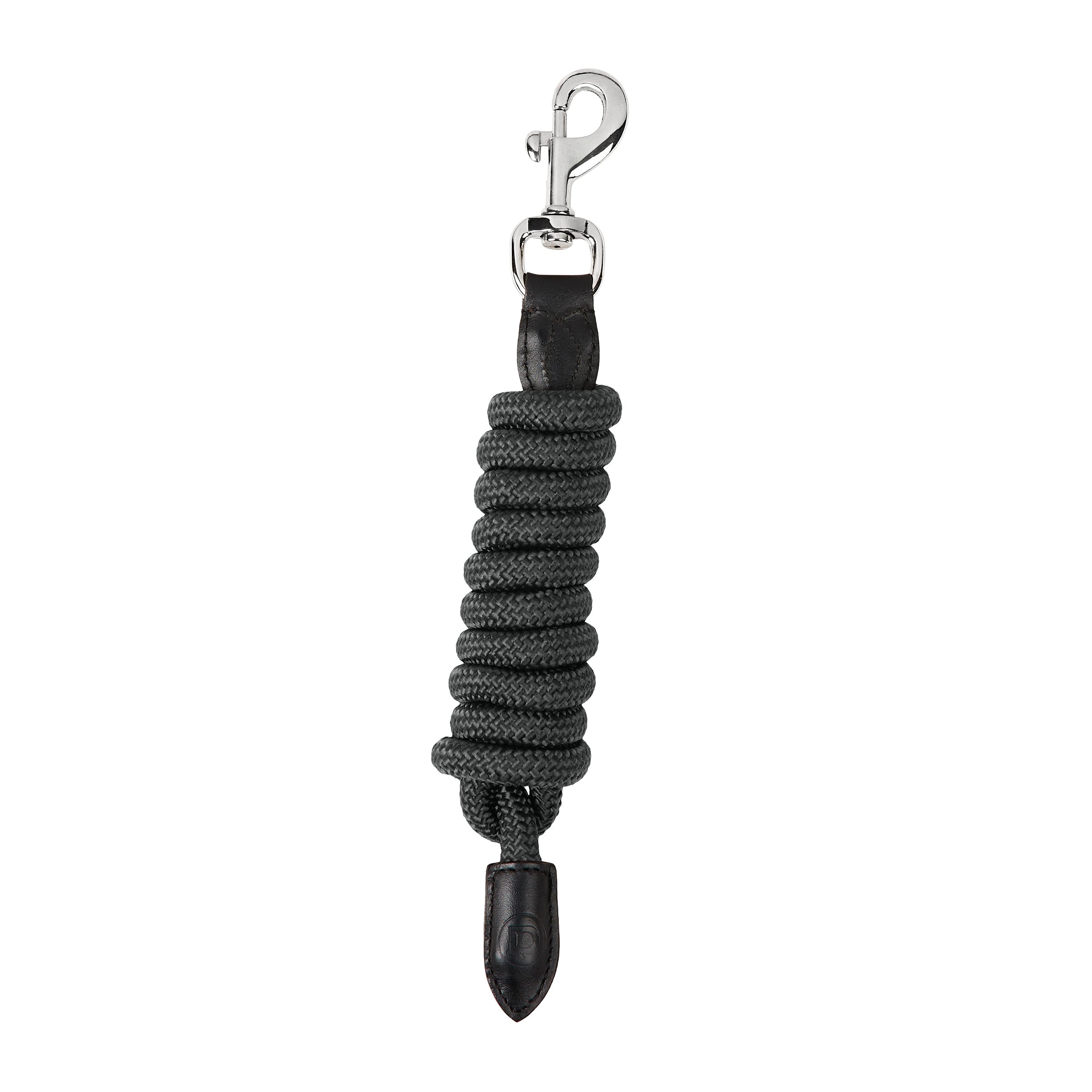 image_main - Charcoal/Black - Dublin Leather Rope Lead - .jpg