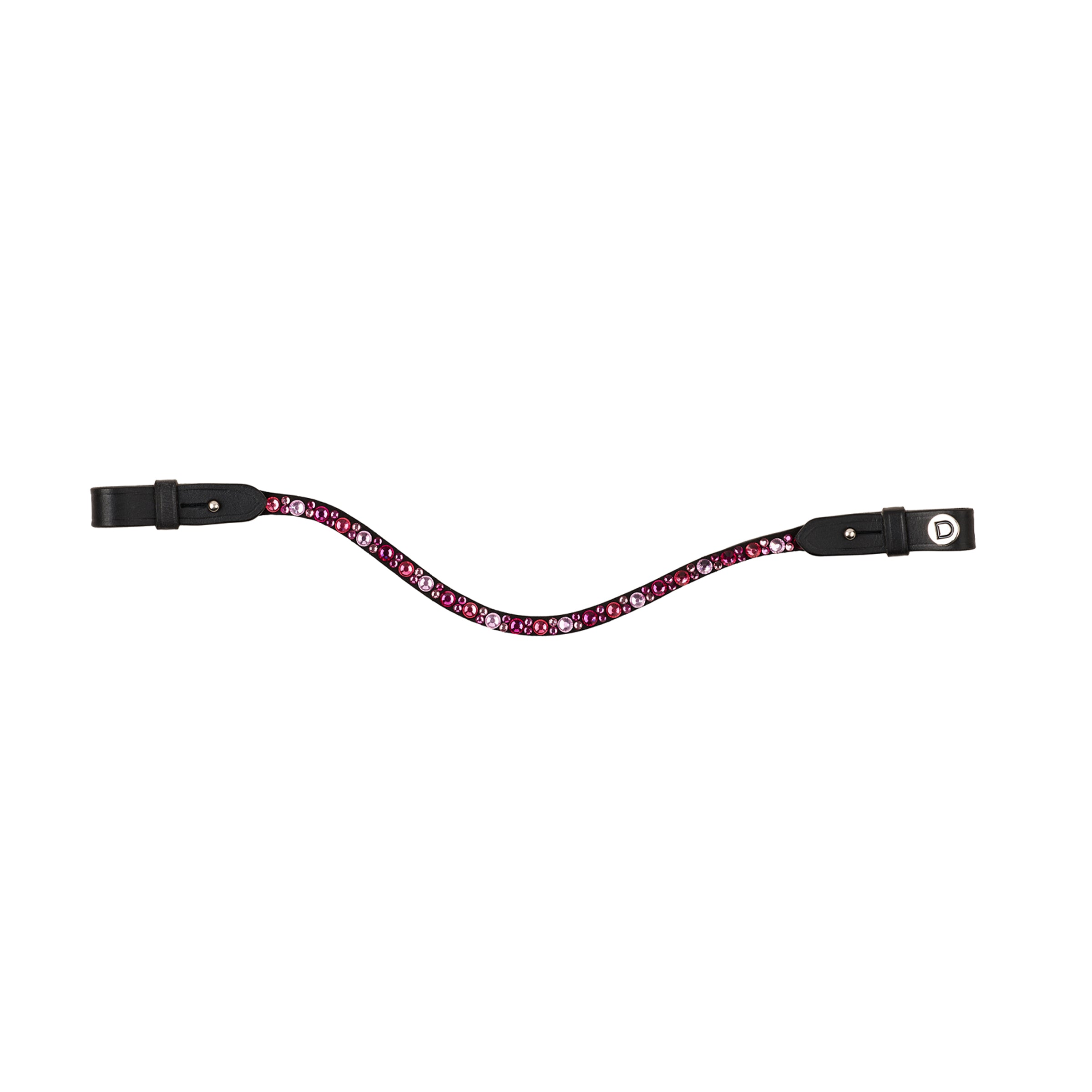 image_main - Pink/Black - Dublin Ombre Diamante Browband - .jpg