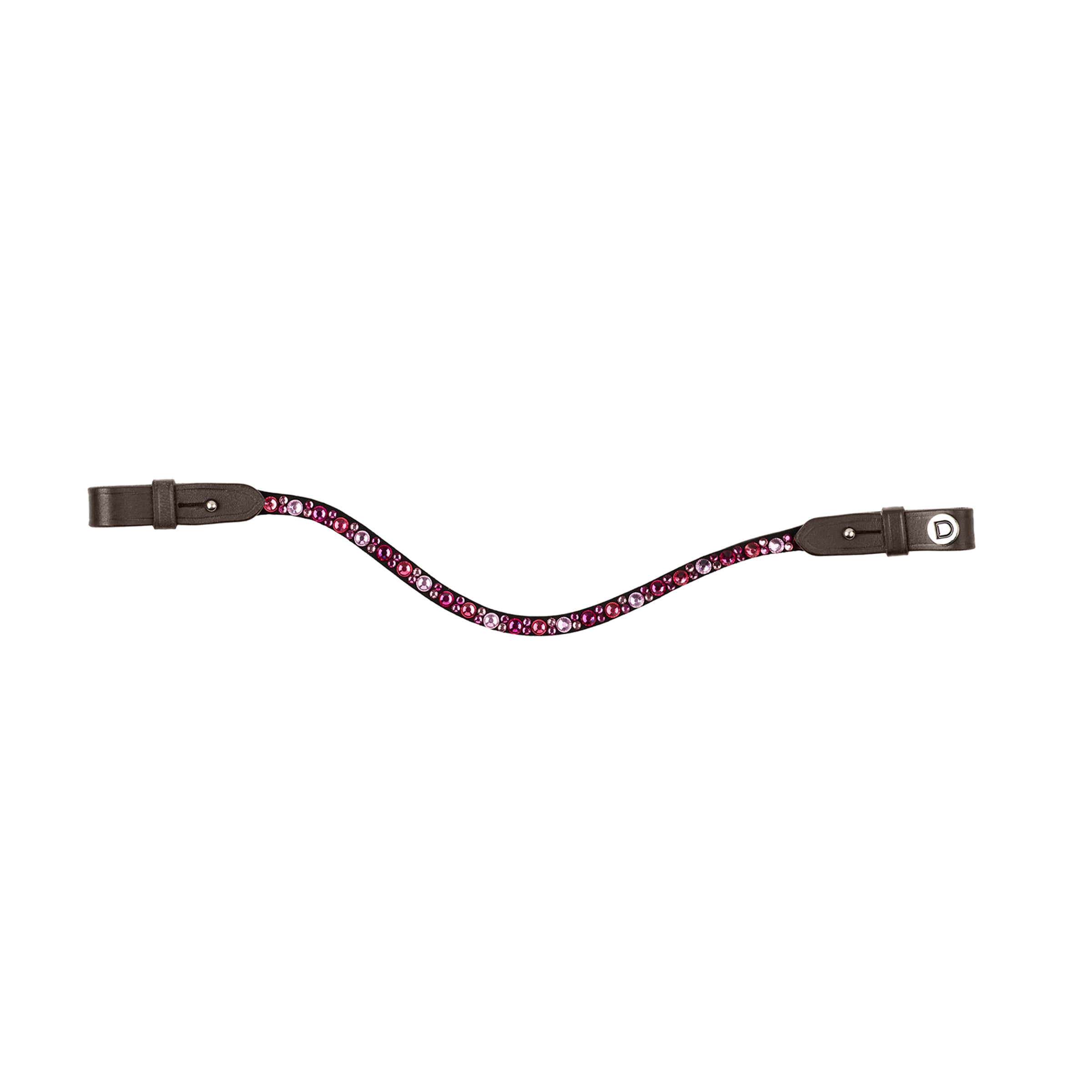 image_main - Pink/Brown - Dublin Ombre Diamante Browband - .jpg