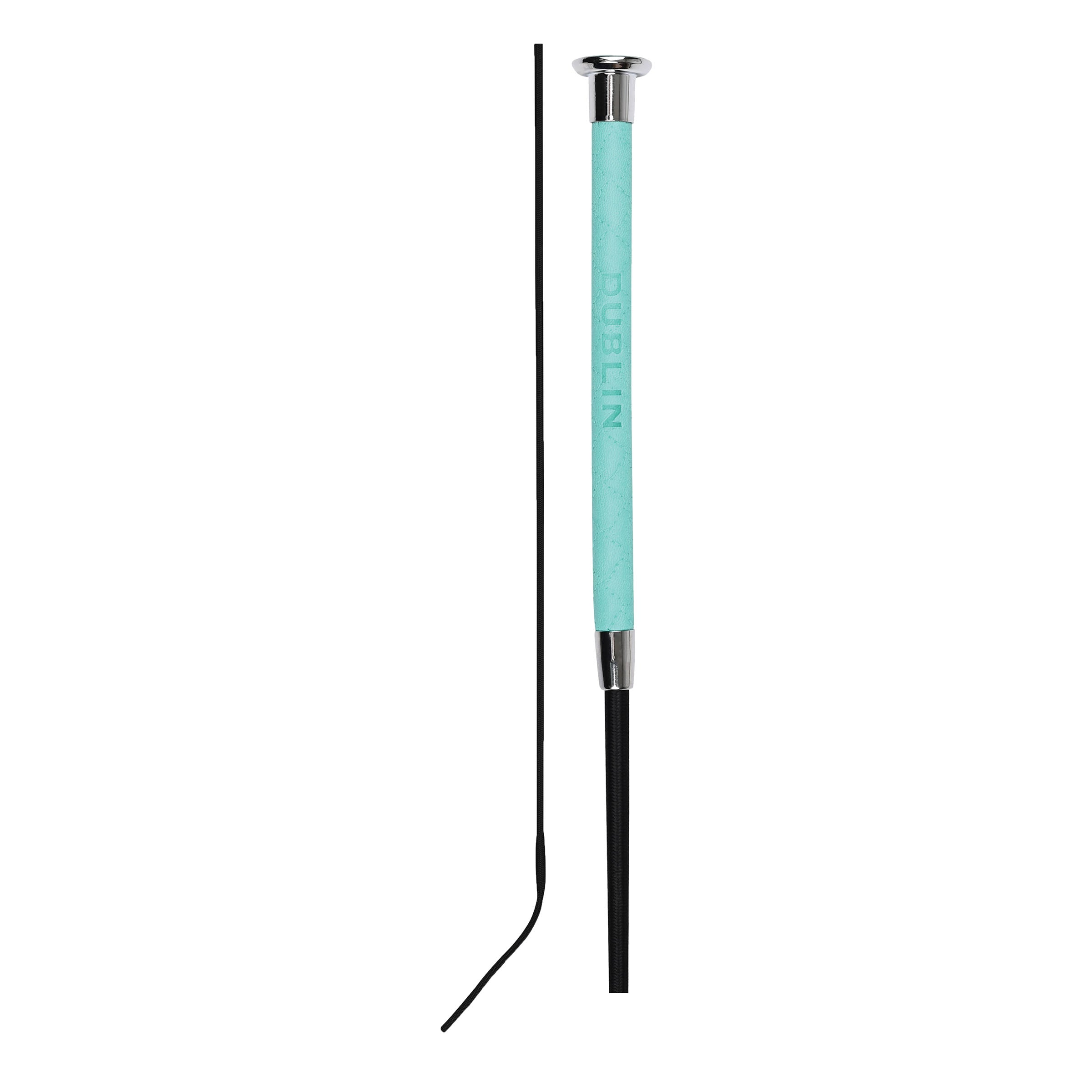 image_main - Turquoise - Dublin Fancy Stitch Leather Dressage Whip - .jpg