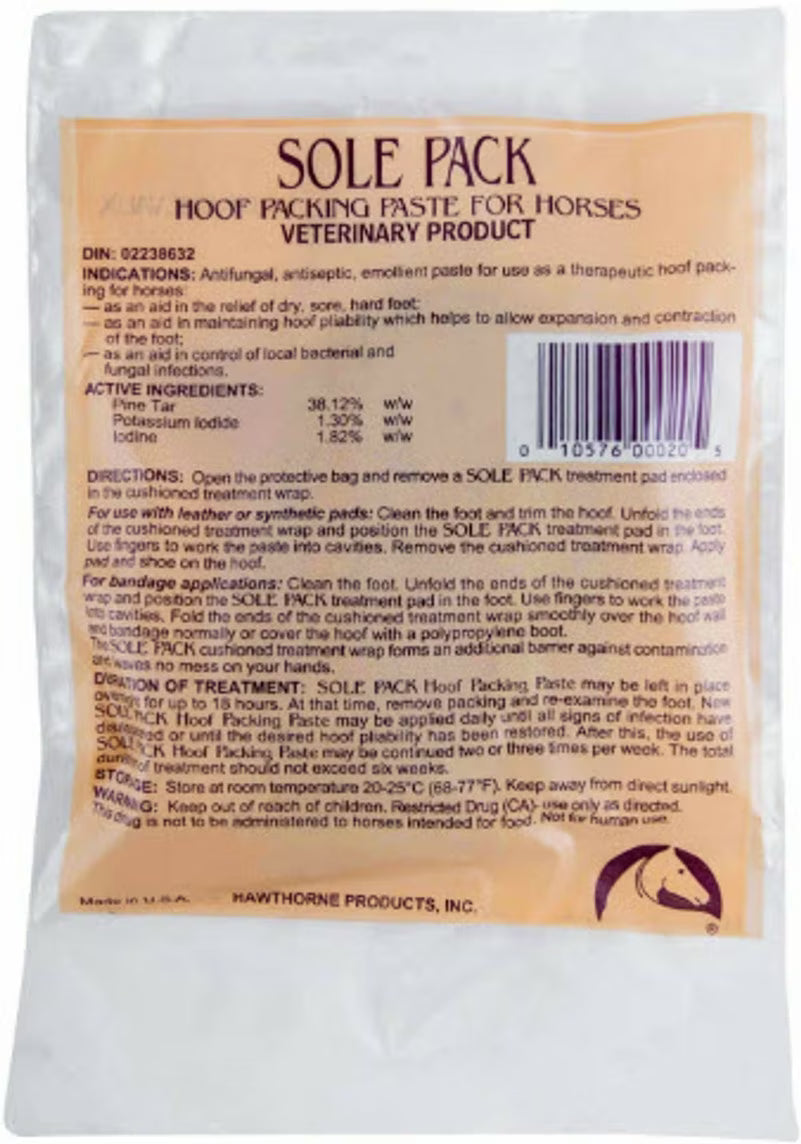 Sole Pack  Hoof Packing Pad