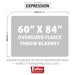 Jeffers Expression Oversized Fleece Throw Blanket, 60" x 84" - Equine Exchange Tack Shop