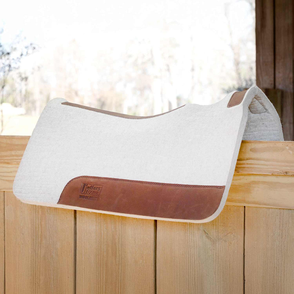 WoolLuxe 100% Wool Western Saddle Pad – Cushioned, Breathable, and Shock-Absorbing