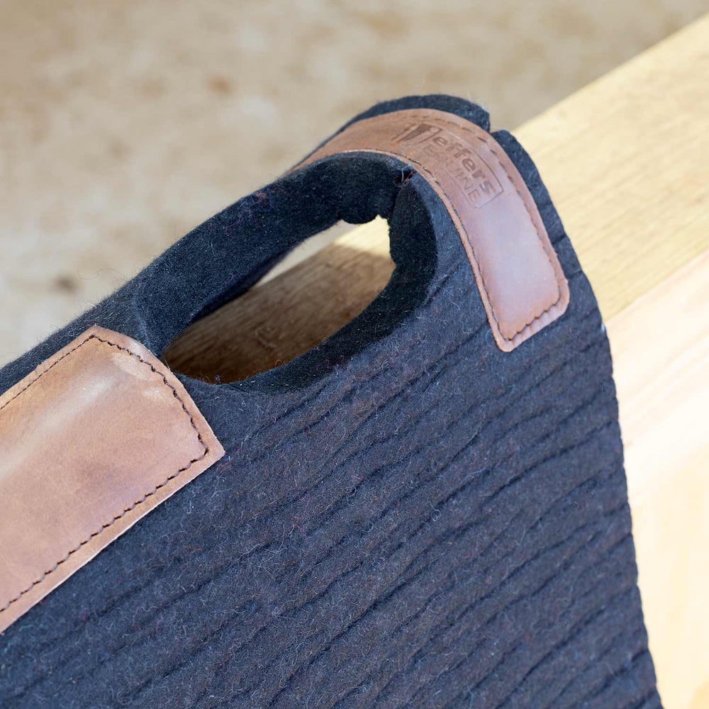 WoolLuxe 100% Wool Western Saddle Pad – Cushioned, Breathable, and Shock-Absorbing