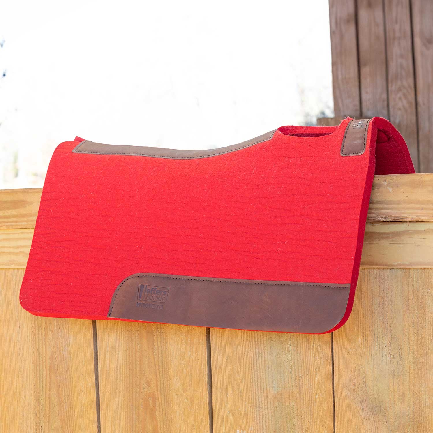 WoolLuxe 100% Wool Western Saddle Pad – Cushioned, Breathable, and Shock-Absorbing