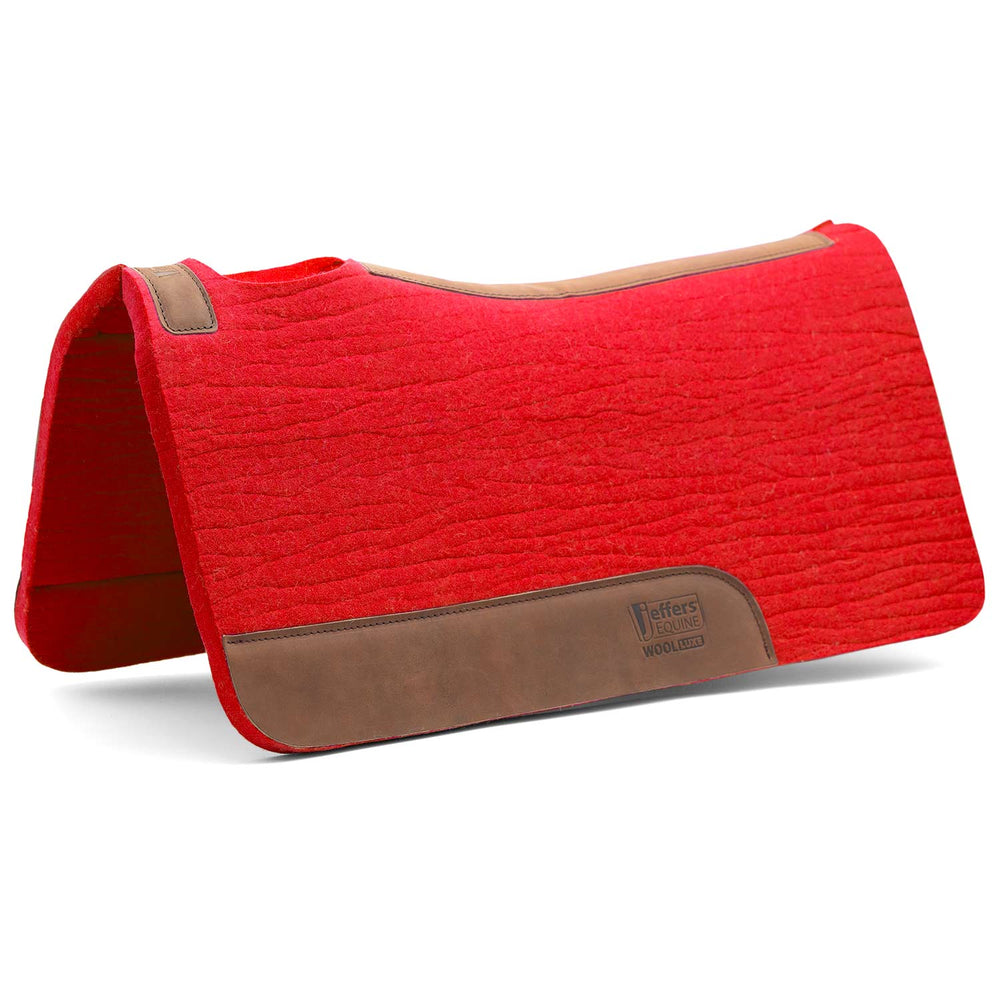 WoolLuxe 100% Wool Western Saddle Pad – Cushioned, Breathable, and Shock-Absorbing