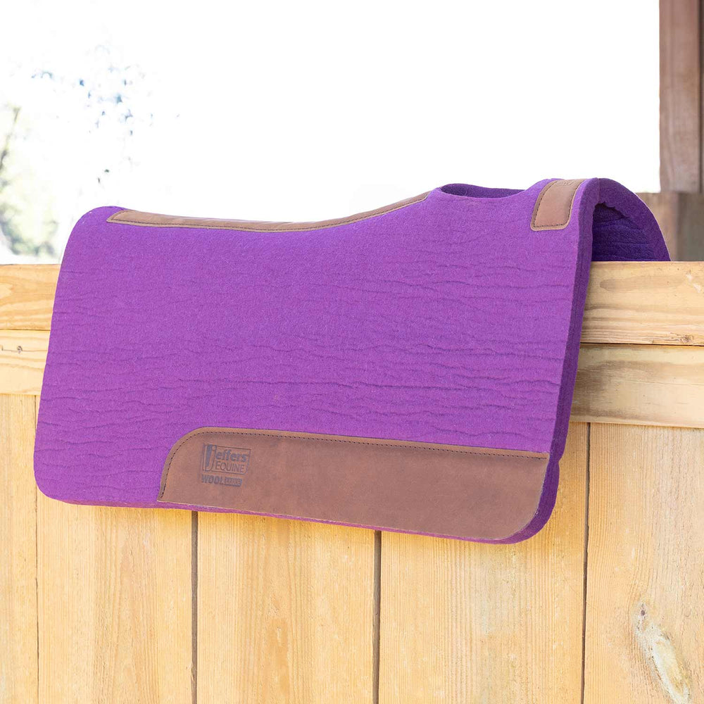 WoolLuxe 100% Wool Western Saddle Pad – Cushioned, Breathable, and Shock-Absorbing