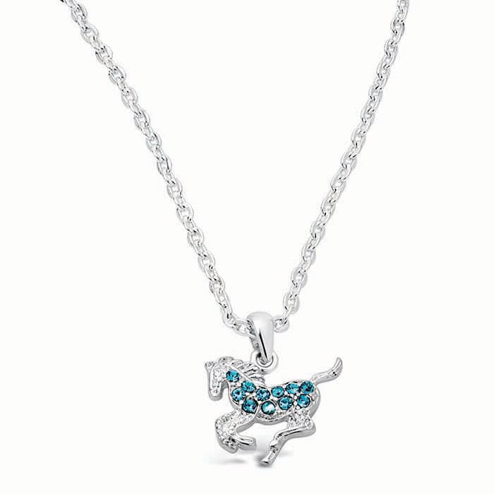 Kelley Accents Kids' Galloping Horse Necklace - Equine Exchange Tack Shop