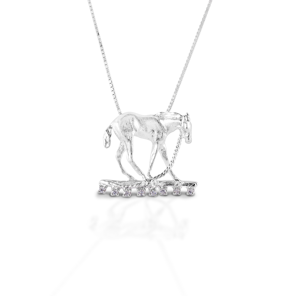 Kelly Herd Foal & Halter Pendant - Sterling Silver - Equine Exchange Tack Shop