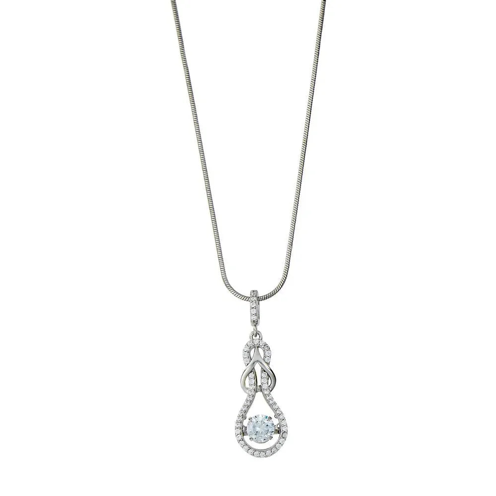 Kelly Herd Slip Knot Clear Necklace - Sterling Silver - Equine Exchange Tack Shop