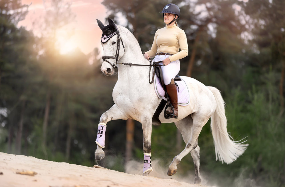 Frosted Lilac Fly Hat - Equine Exchange Tack Shop