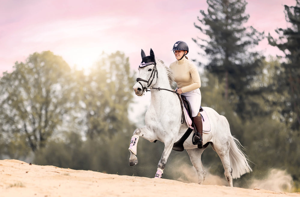 Frosted Lilac Brushing Boots - Equine Exchange Tack Shop