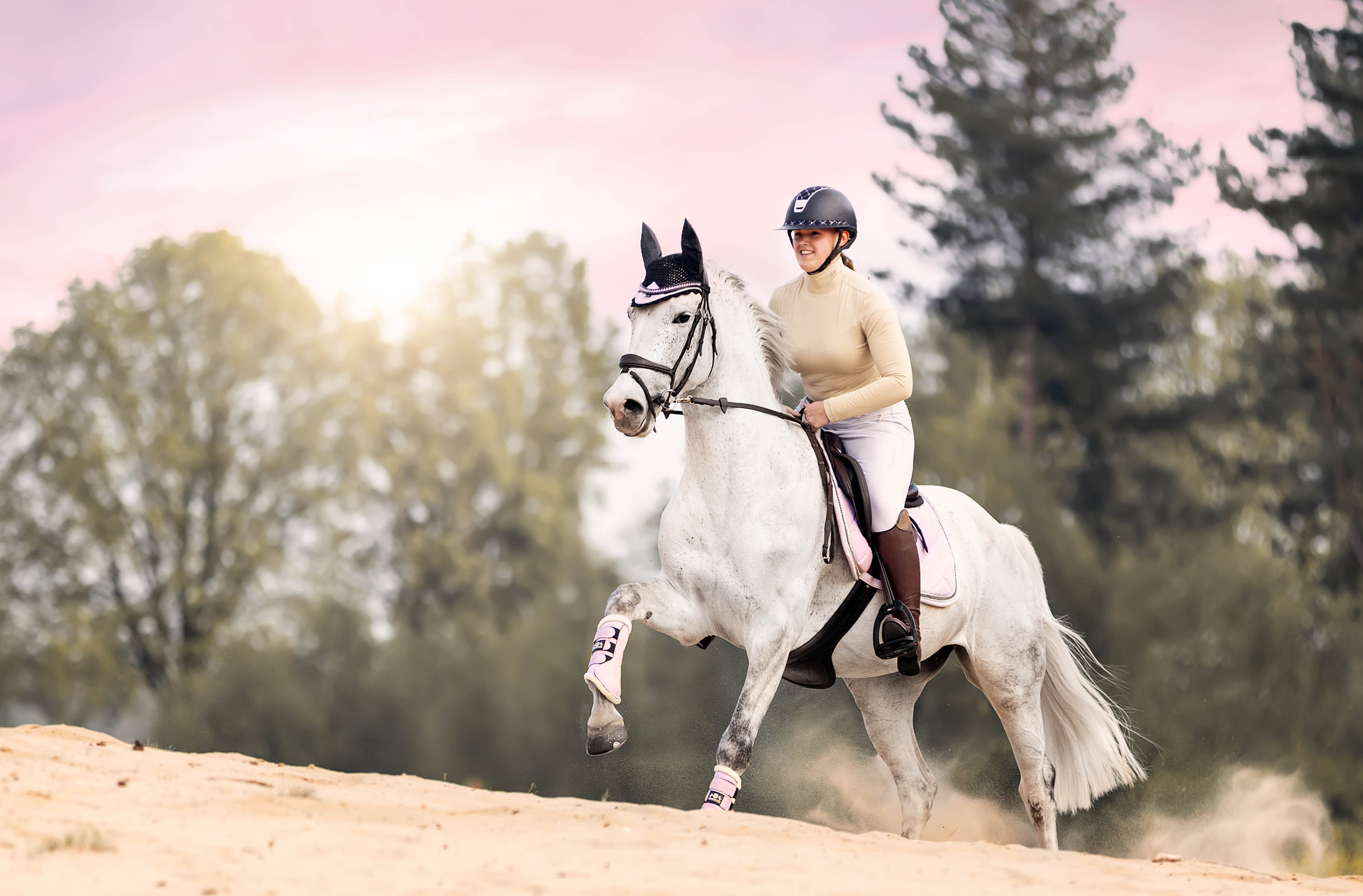 Frosted Lilac Brushing Boots - Equine Exchange Tack Shop