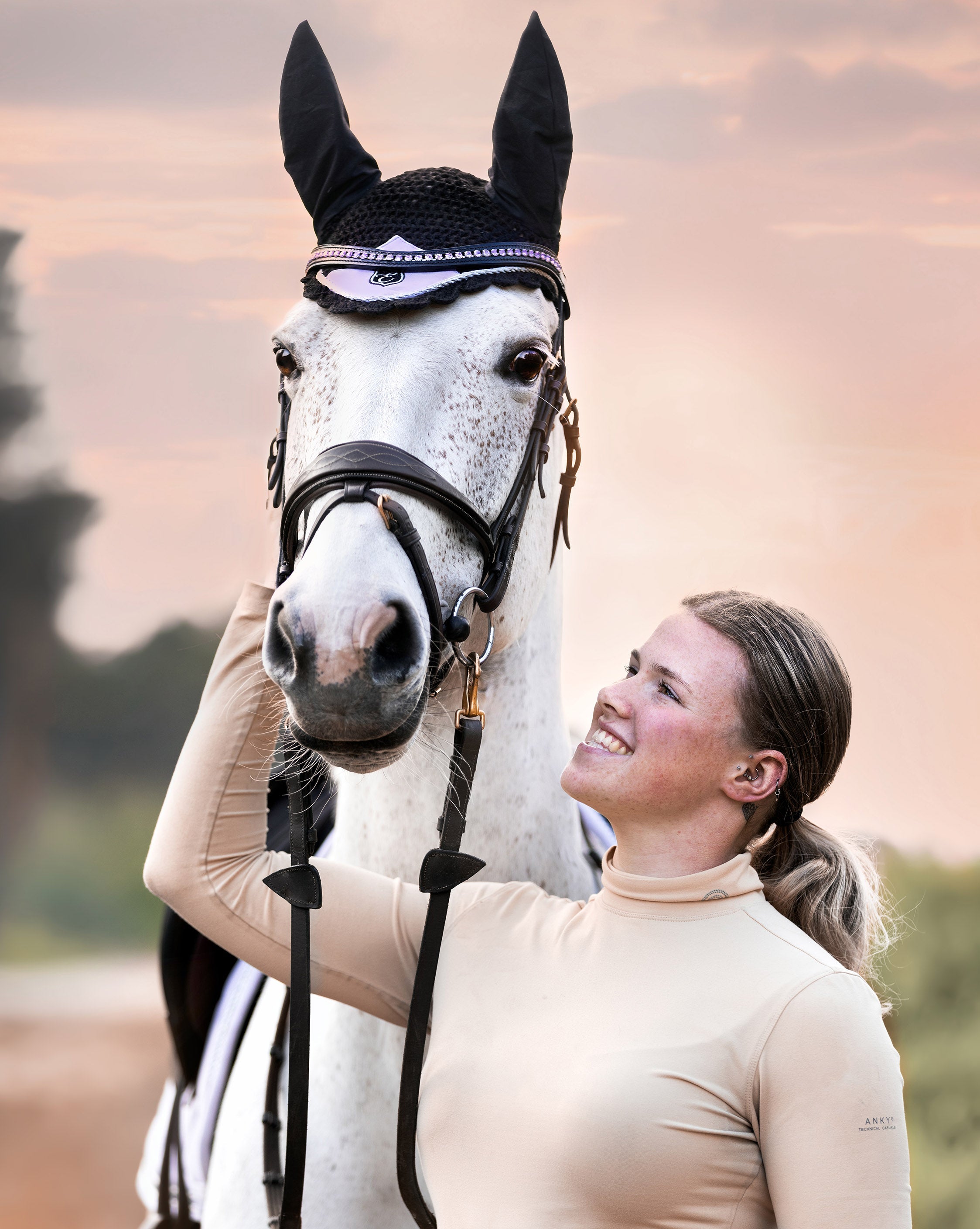 Frosted Lilac Browband - Equine Exchange Tack Shop