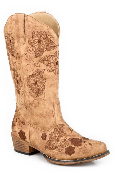 Roper Riley Flowers Ladies Boots - Equine Exchange Tack Shop
