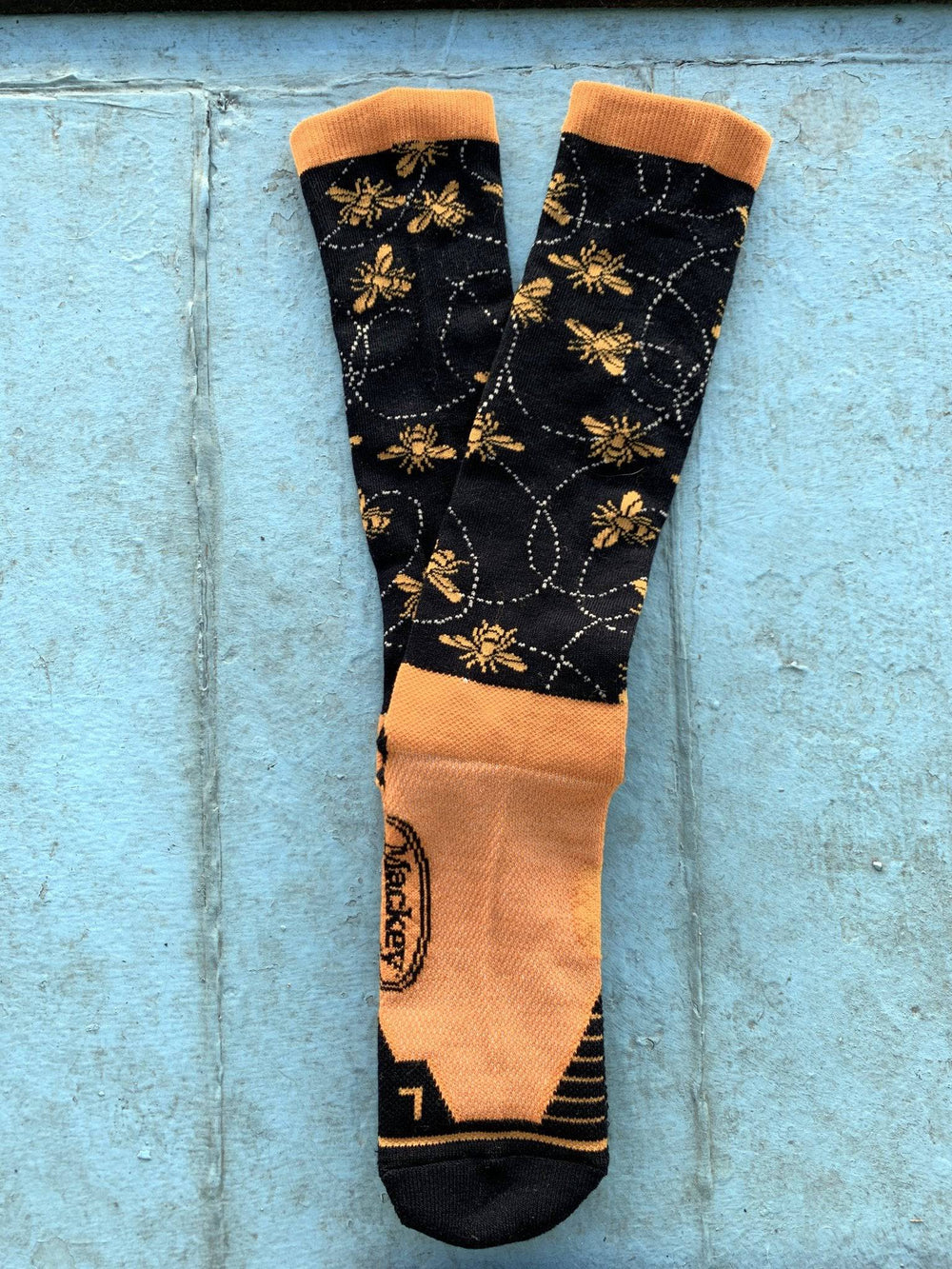 Mackey Equine Bamboo Tall Sock Bee Mine - Equine Exchange Tack Shop