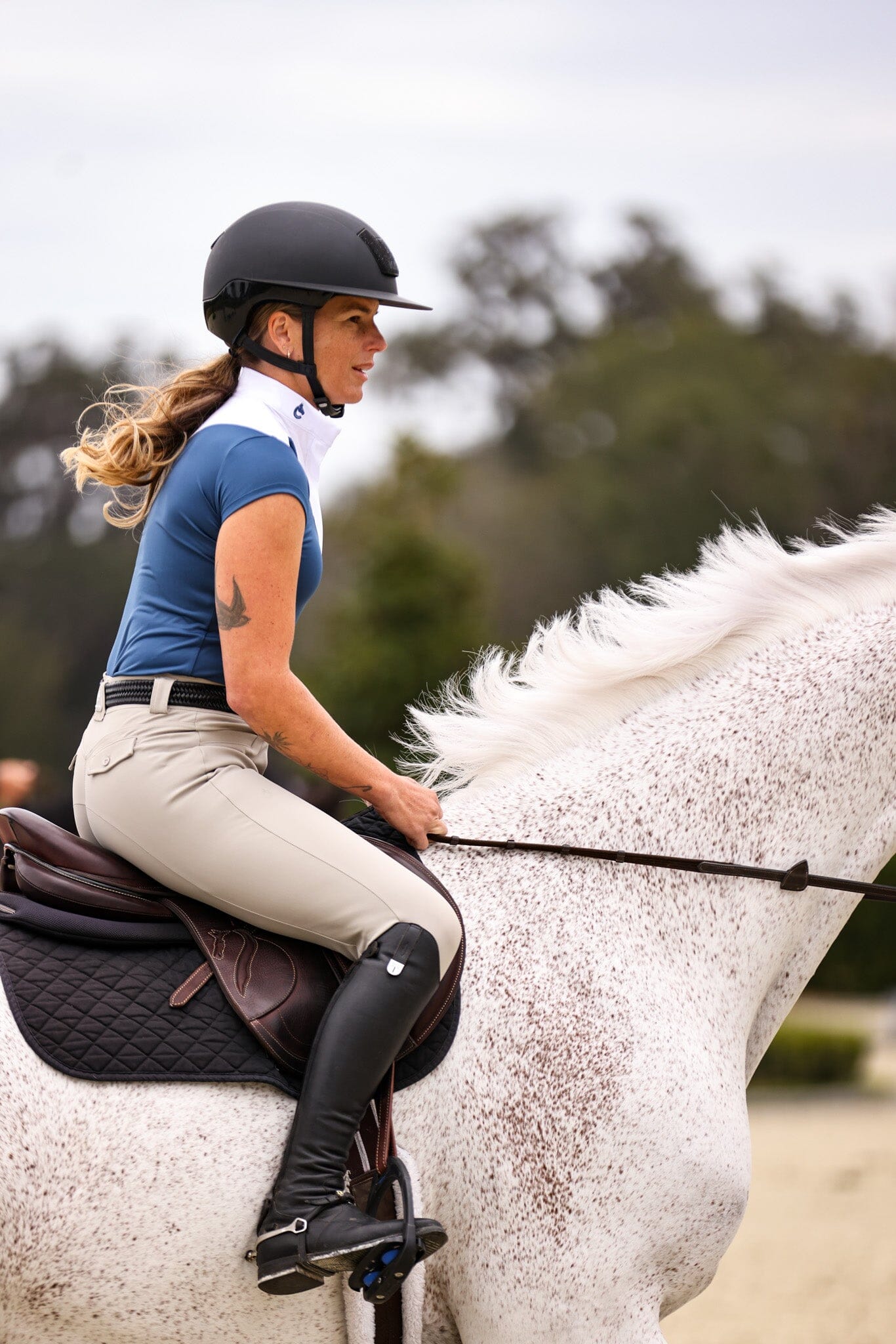 Margot Short Sleeve Schooling Shirt - Equine Exchange Tack Shop