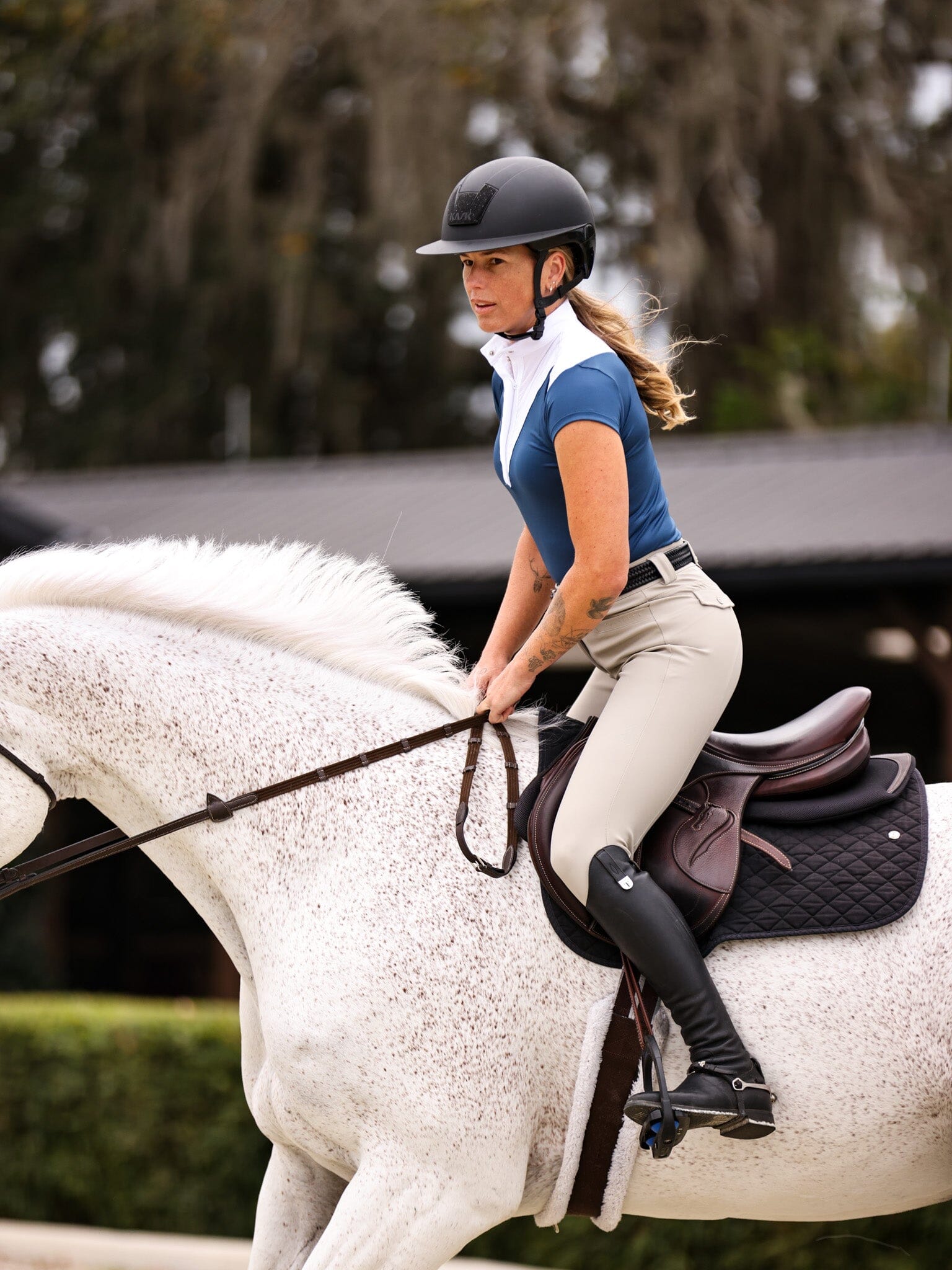 Margot Short Sleeve Schooling Shirt - Equine Exchange Tack Shop