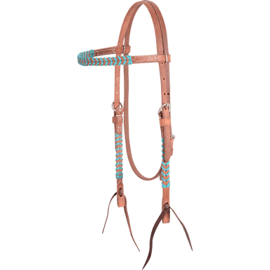 Western Browband Headstall with Colored Lace - Equine Exchange Tack Shop