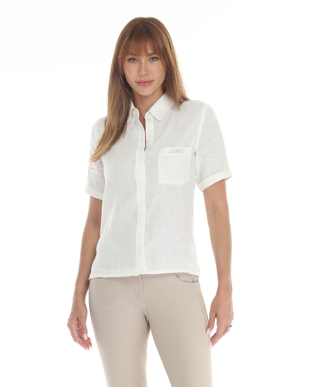 BellEq™ MICHELLE Linen Shirt - Equine Exchange Tack Shop