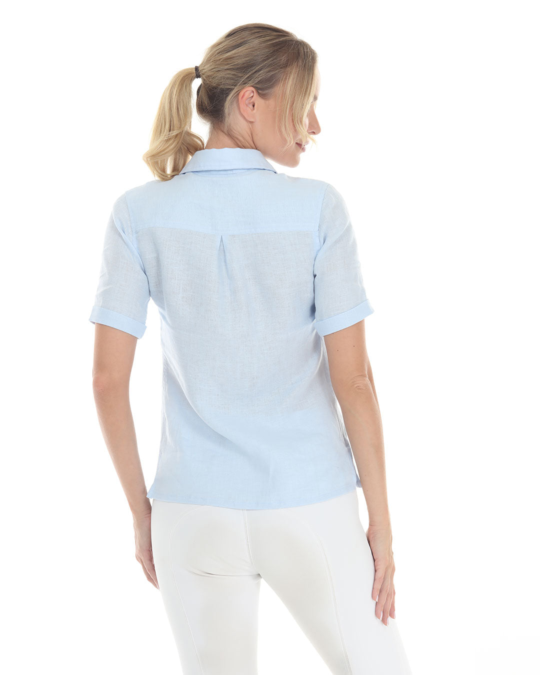 BellEq™ MICHELLE Linen Shirt - Equine Exchange Tack Shop