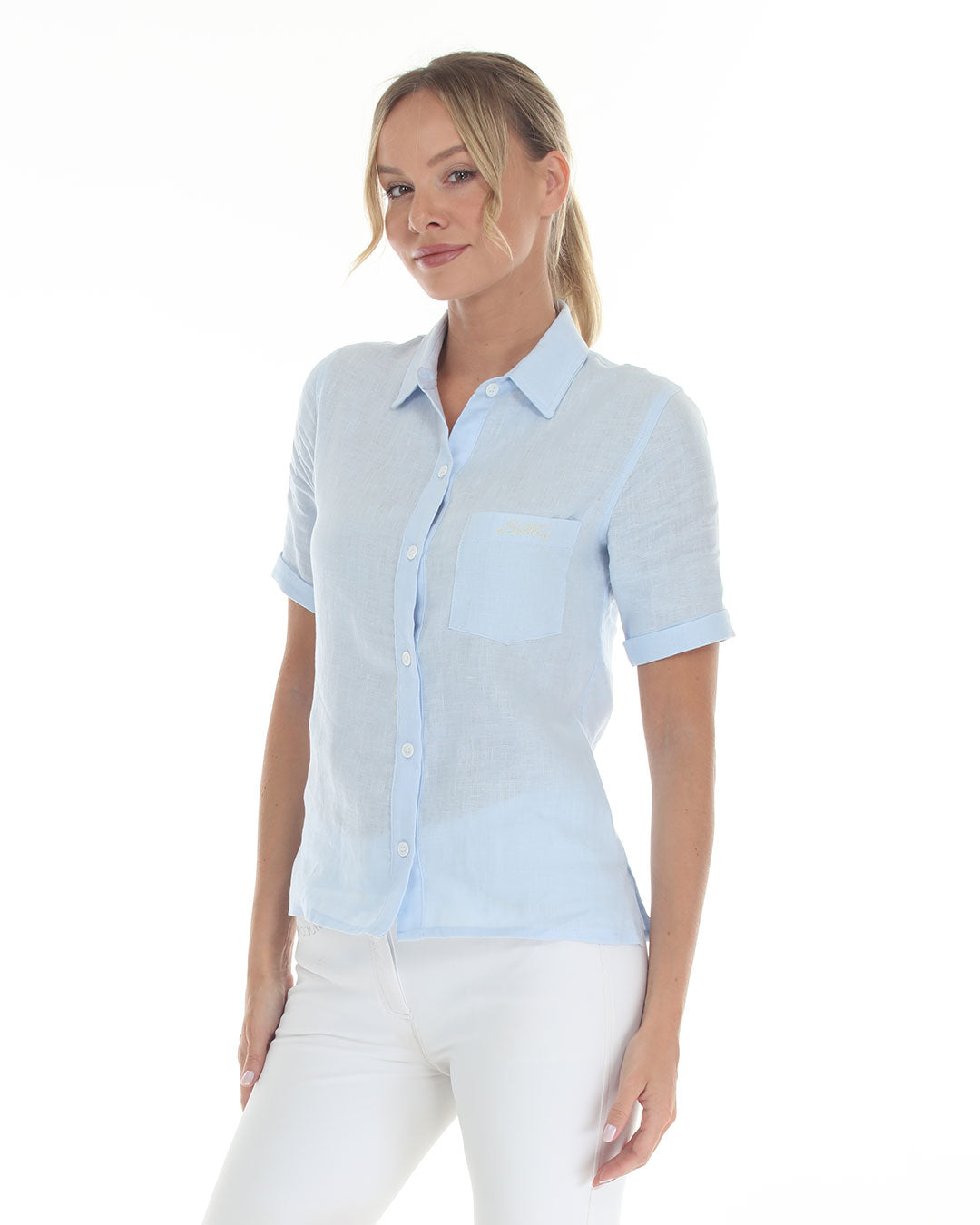 BellEq™ MICHELLE Linen Shirt - Equine Exchange Tack Shop