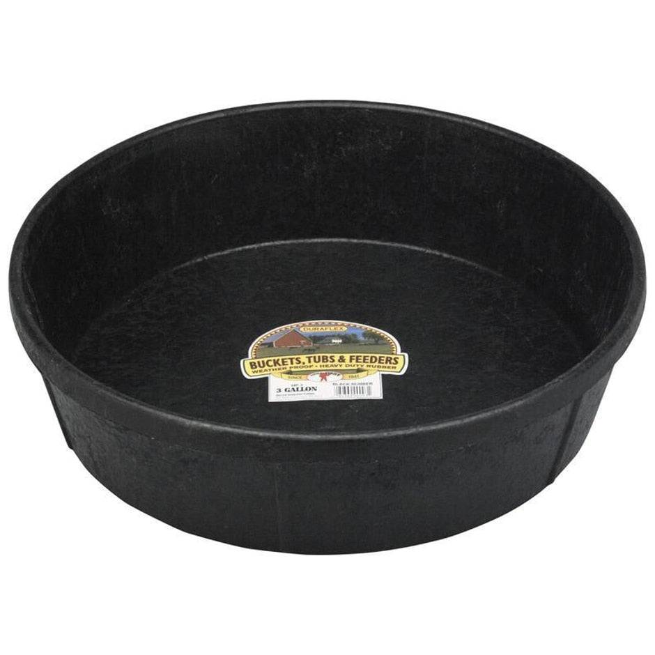Little Giant Rubber Feed Pan - 3 Gallon - Equine Exchange Tack Shop