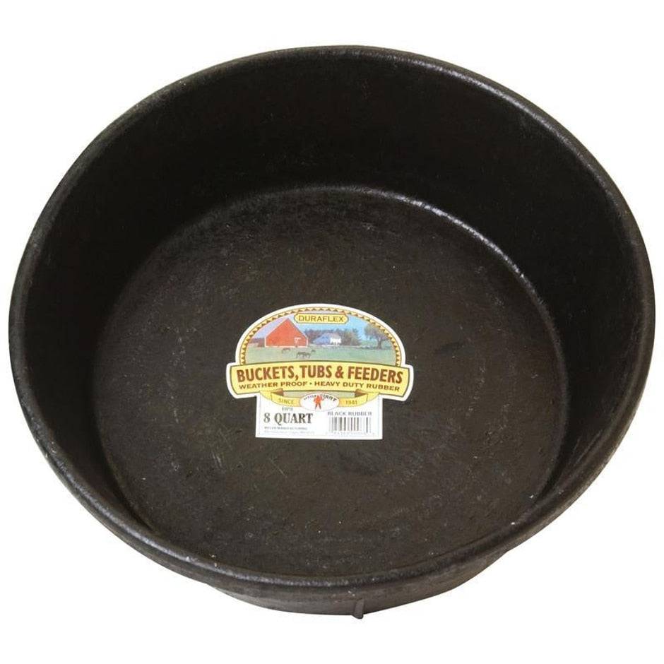 Little Giant Rubber Feed Pan - 8 Quart - Equine Exchange Tack Shop