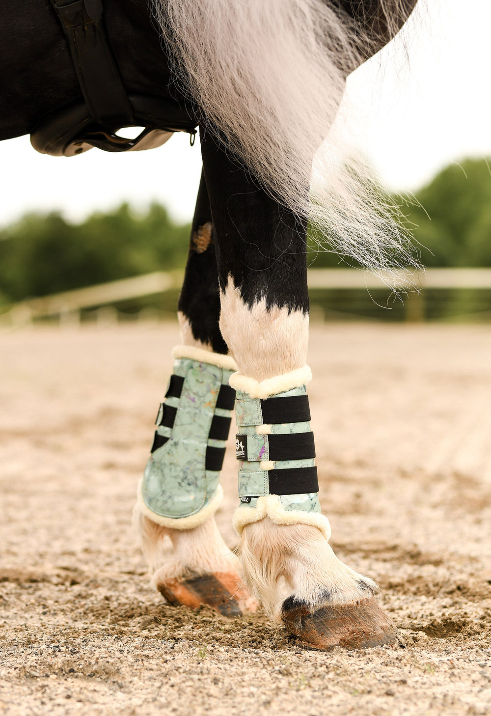 Marble Mint Brushing Boots - Equine Exchange Tack Shop