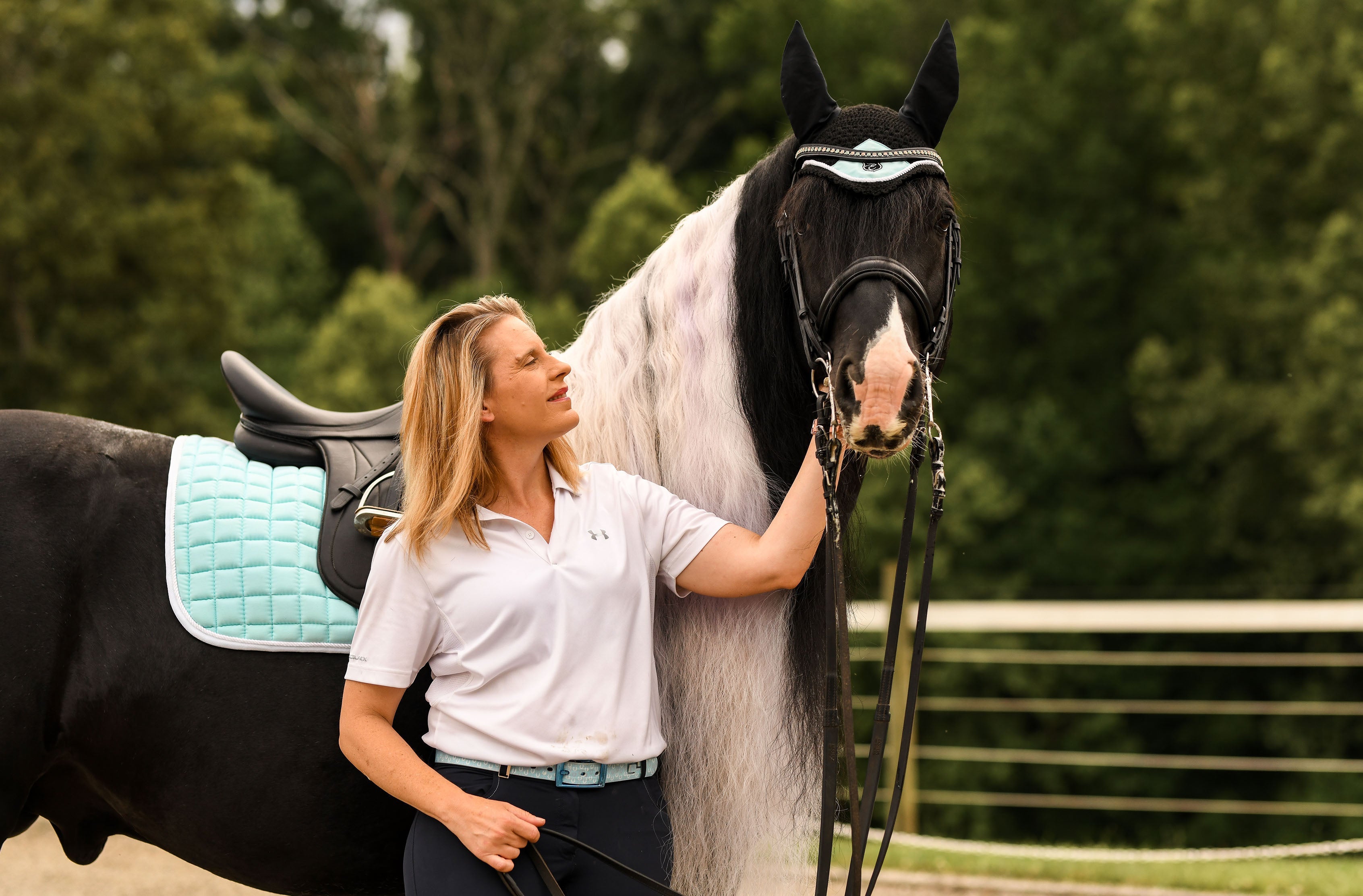 Mint Green Fly Hat - Equine Exchange Tack Shop