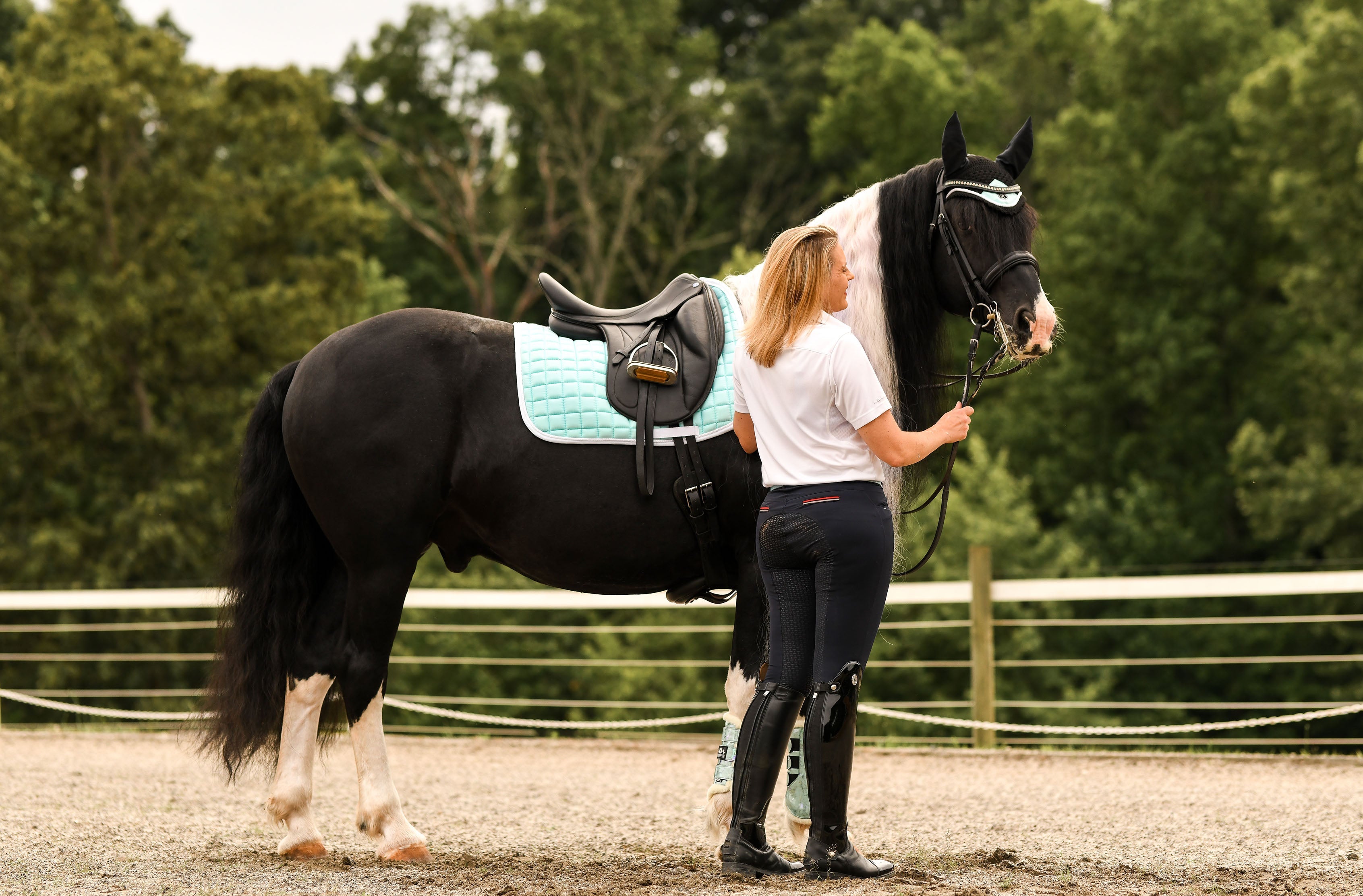 Mint Green Saddle Pad Set - Equine Exchange Tack Shop