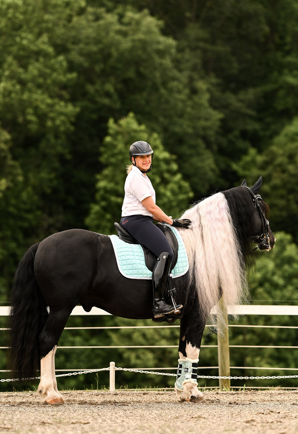 Marble Mint Brushing Boots - Equine Exchange Tack Shop