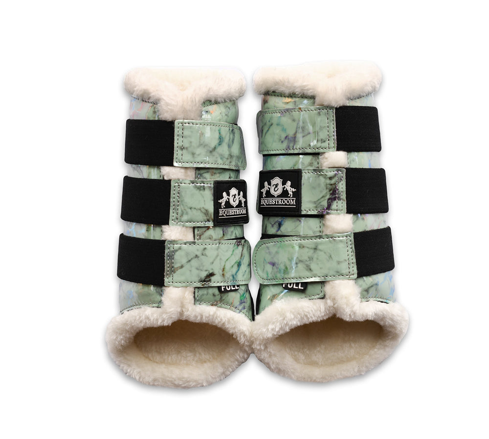 Marble Mint Brushing Boots - Equine Exchange Tack Shop