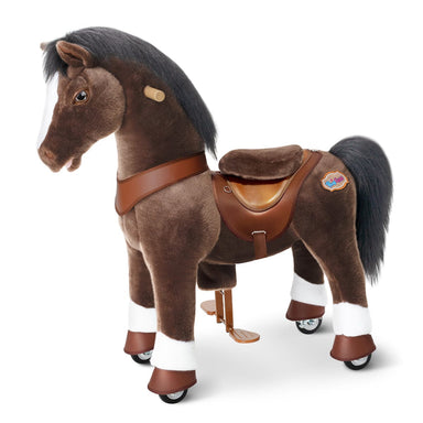 Chocolate Horse Ride-On Toy - Age 4–7  