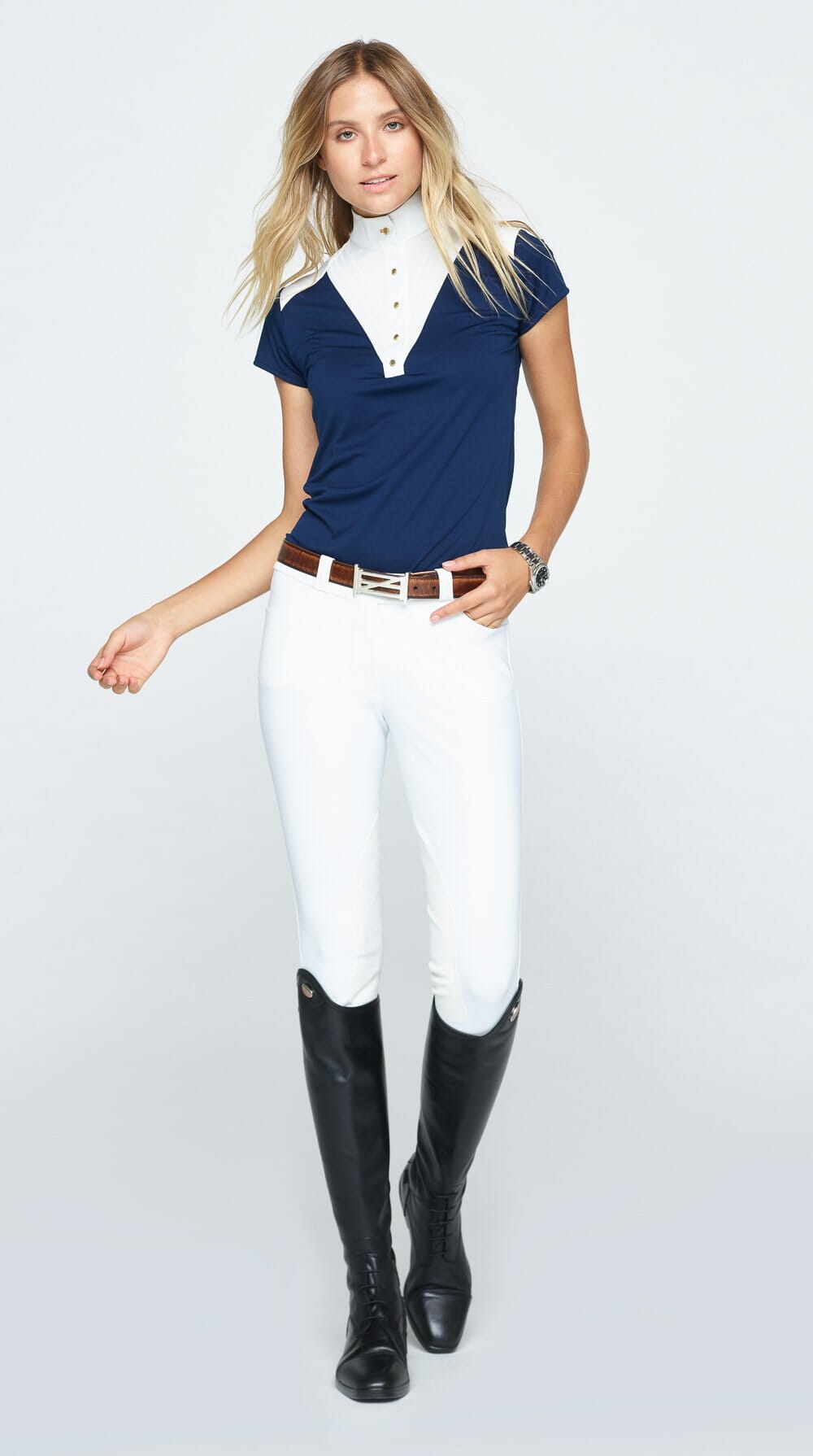 Margot Short Sleeve Schooling Shirt - Equine Exchange Tack Shop
