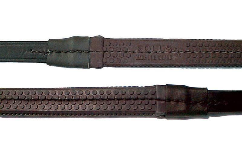 Nunn Finer Buckle End Rubber Reins 5/8" x 24" Grip - Equine Exchange Tack Shop