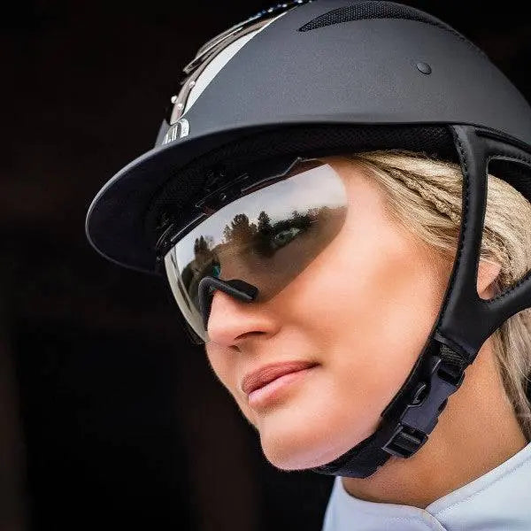 equestrian goggles One K Klick n Go Sunglasses Silver Chrome