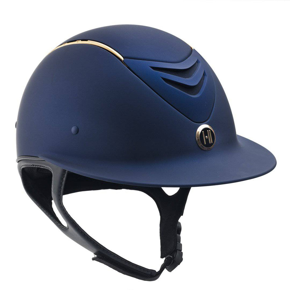 ONE K™ Avance Wide Brim Rose Gold Stripe Helmet - Equine Exchange Tack Shop