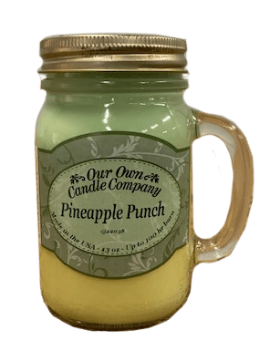 13oz Mason Jar Candle - Pineapple Punch - Equine Exchange Tack Shop
