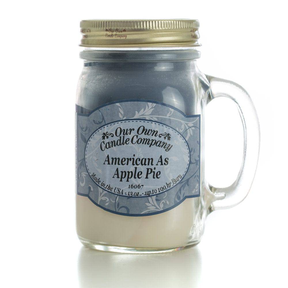 Our Own Candle Company 13 oz. Mason Jar Candle - American as Apple Pie - Equine Exchange Tack Shop