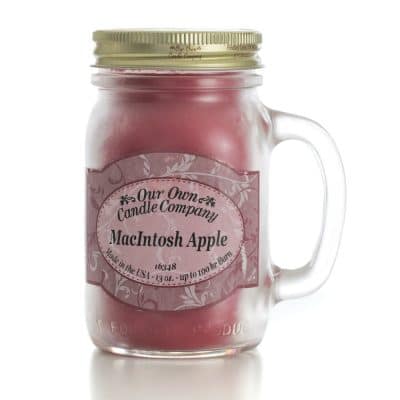 Our Own candle Company 13oz. Mason Jar Candle- Macintosh Apple - Equine Exchange Tack Shop