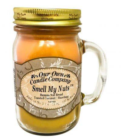 Our Own Candle Company 13oz. Mason Jar Candle- Smell My Nuts - Equine Exchange Tack Shop
