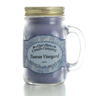 Our Own Candle Company 13oz. Mason Jar Candle- Tuscan Vineyard - Equine Exchange Tack Shop