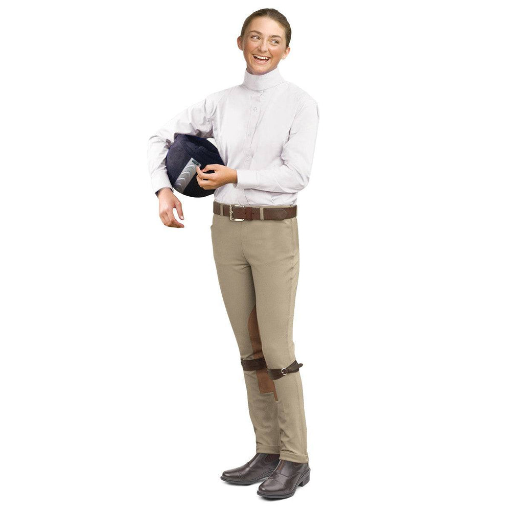 Ovation® EuroWeave™ Side-Zip Childrens Knee Patch Jods - Equine Exchange Tack Shop