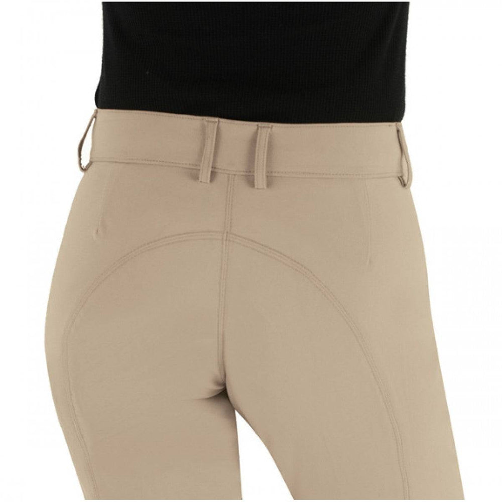 Ovation® EuroWeave DX™ Taylored™ Front Zip Knee Patch Euro Seat Breeches- Ladies' - Equine Exchange Tack Shop